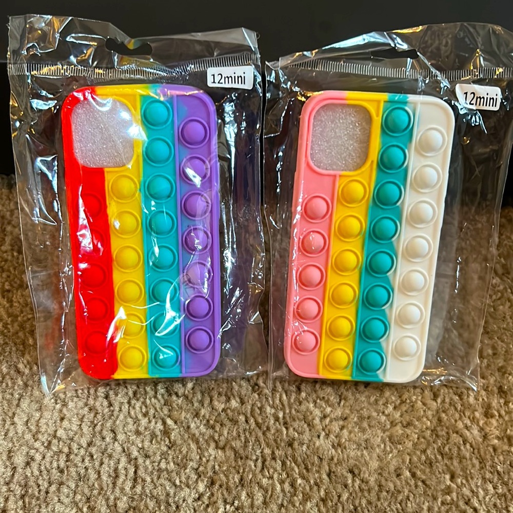 Pop it iPhone 12 mini case bundle